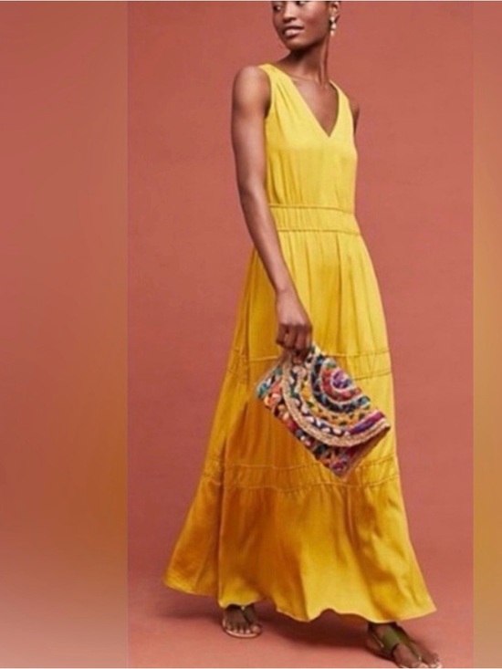 dolan Dresses & Skirts - Dolan Left Coast Collection Mustard Maxi Dress XS | Anthropologie